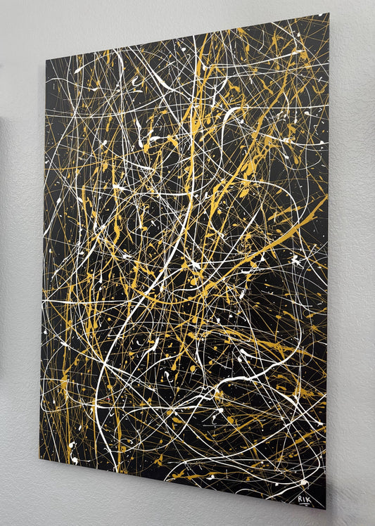 Stunning original signed and numbered Splatter Paintings for sale!