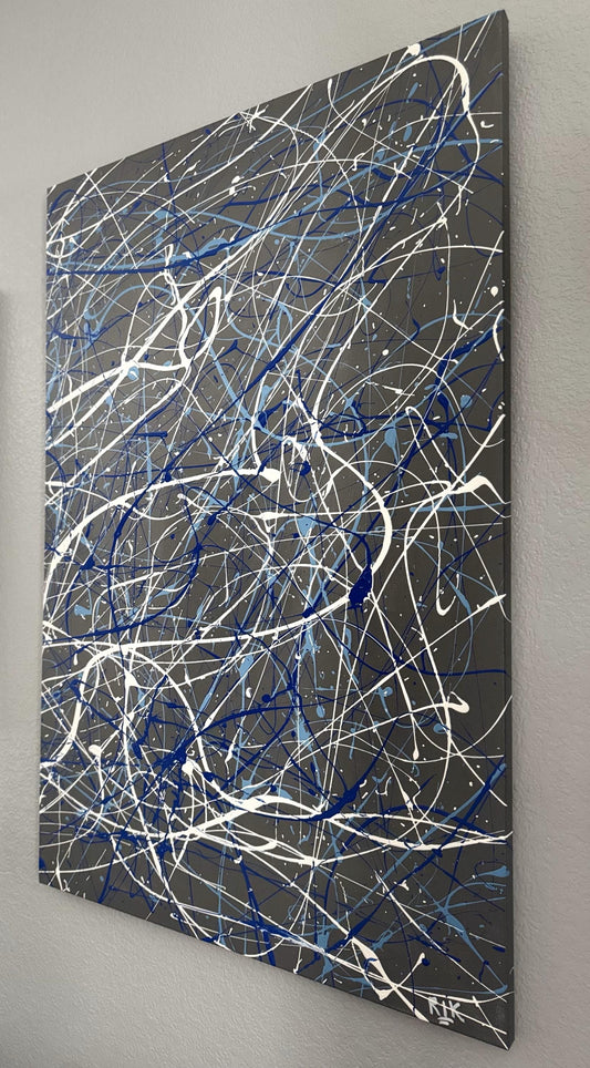 Stunning original signed and numbered Splatter Paintings for sale!