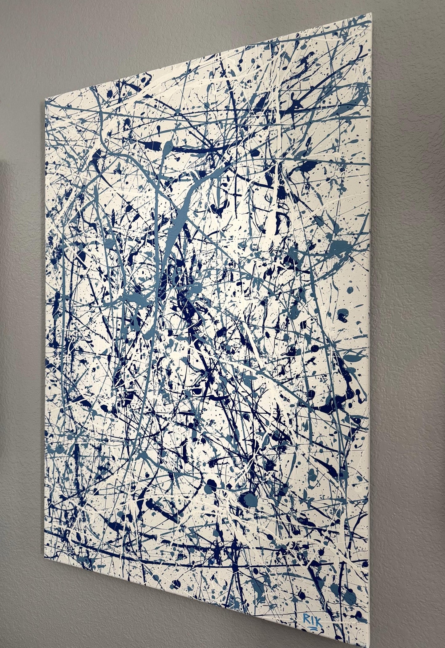 Stunning original signed and numbered Splatter Paintings for sale!