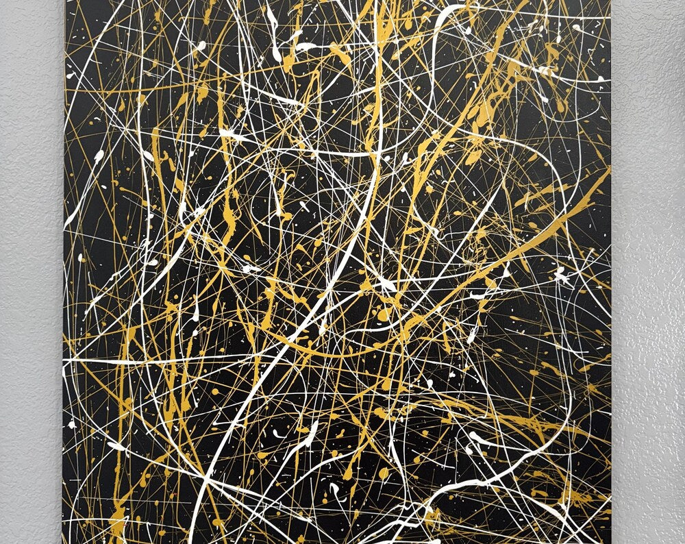 Stunning original signed and numbered Splatter Paintings for sale!