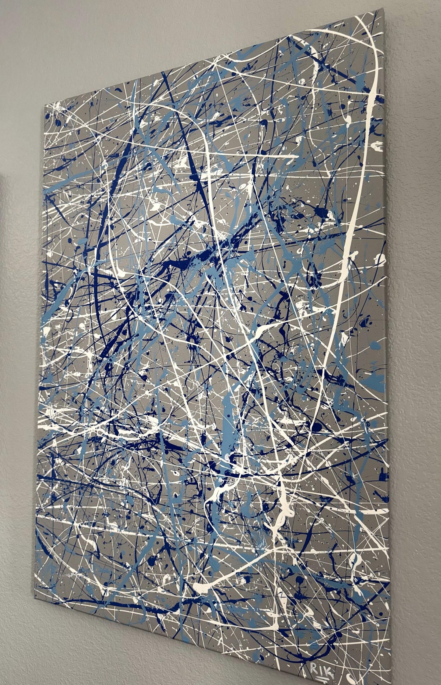 Stunning original signed and numbered Splatter Paintings for sale!
