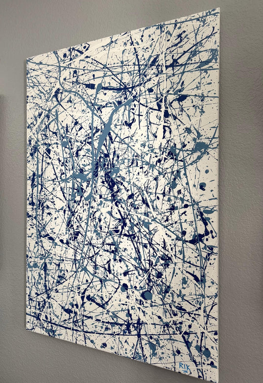 Stunning original signed and numbered Splatter Paintings for sale!