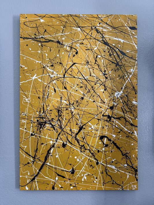Stunning original signed and numbered Splatter Paintings for sale!